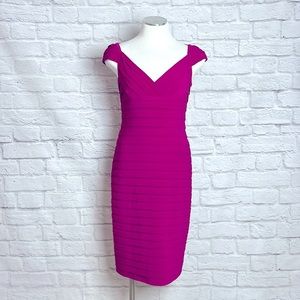 Adrianna Papel pink body con dress size 4